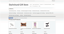 Desktop Screenshot of dachshundgiftstore.com